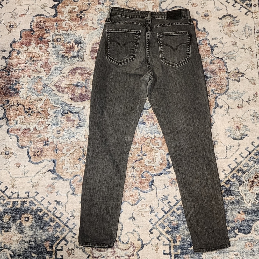 Levis 721 High Rise Skinny Jeans Flag Stone Gray Size W28 L32 - Picture 4 of 14